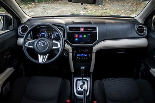 A picture of the 2019 Toyota Rush's interior