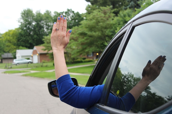 turning hand signals for driving