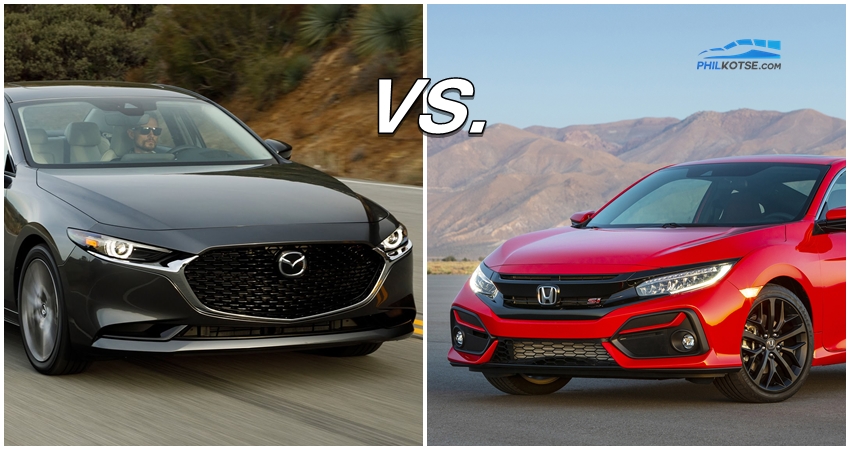 Honda Civic vs Mazda 3: A specsheet comparison of two popular beauties