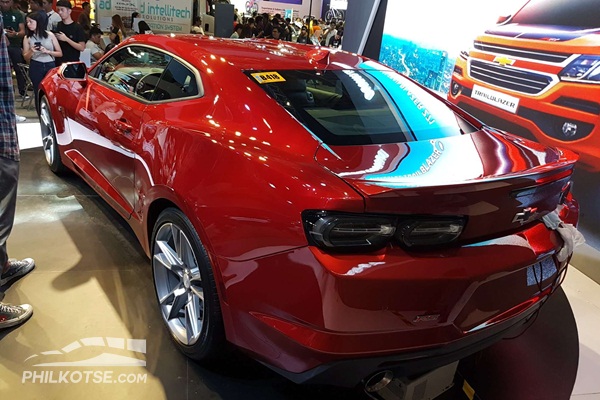 A picture of the Chevrolet Camaro's rear at the 2019 MIAS