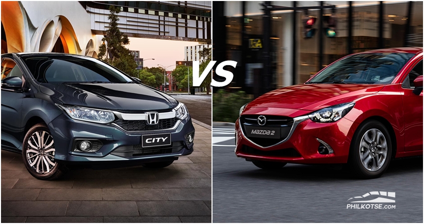 Honda City vs Mazda 2 Philippines: Specsheet battle!