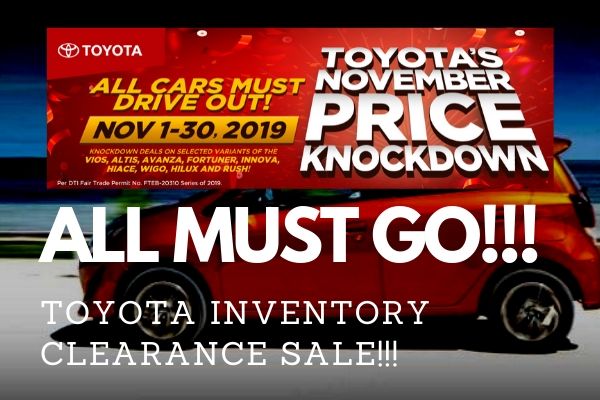 ALL CARS MUST GO with Toyota's November Price Knockdown! 