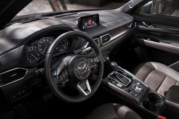 Soft-touch surfaces are abundant inside the CX-5 A picture of the CX-5's interior.