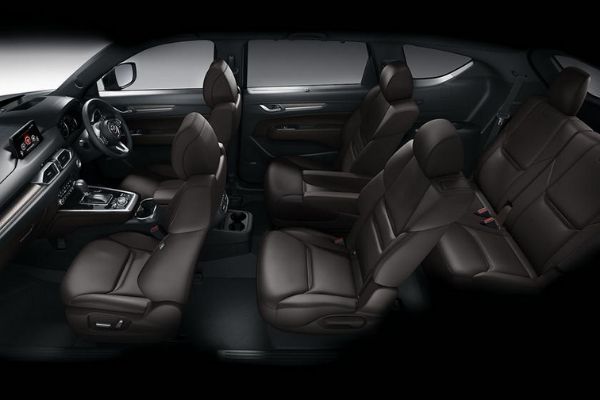 There's lots of wiggle room inside the Mazda CX-8 A picture of the Mazda CX-8's interior