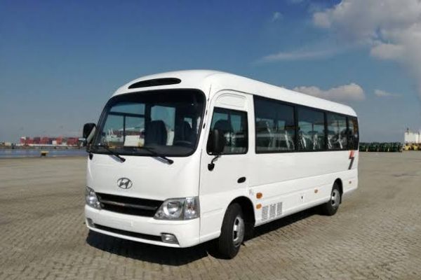 The Hyundai County, the minibus on this list with the largest maximum passenger capacity