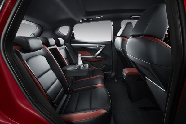 The rear's got space for days! A picture of the Geely's rear seats