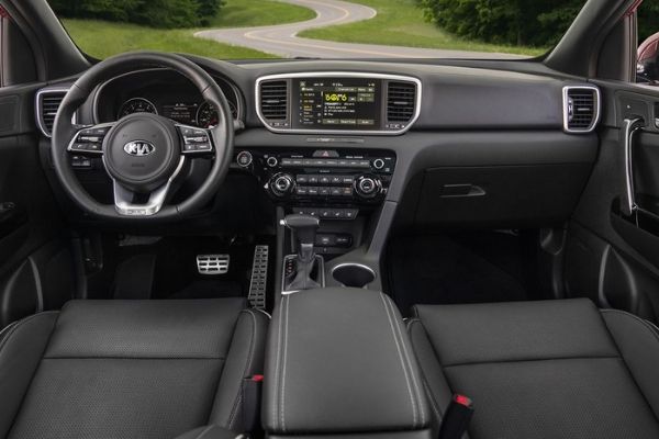 A picture of the Sportage's interior