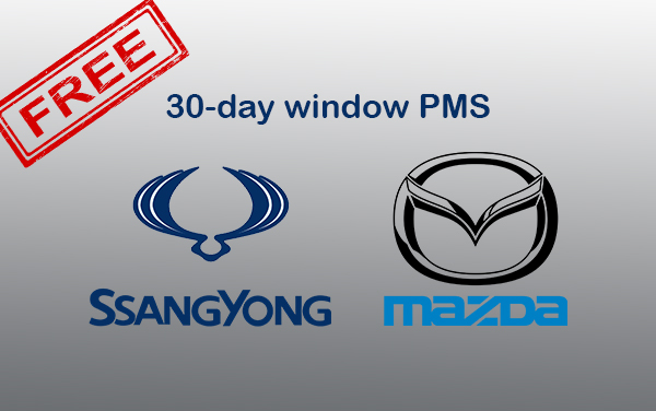Mazda, SsangYong Philippines applies 30-day window for free PMS schedule