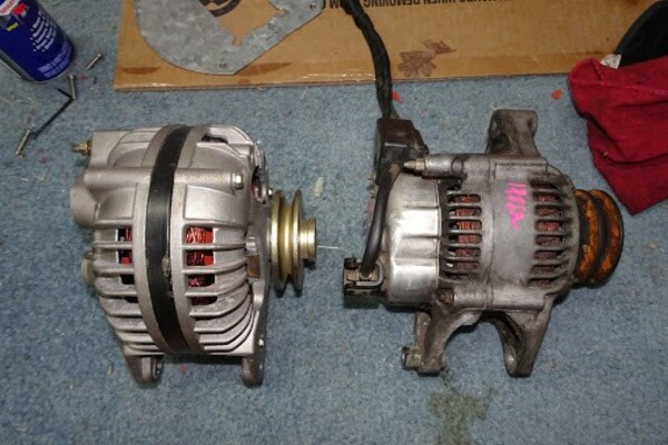 Old and new alternator