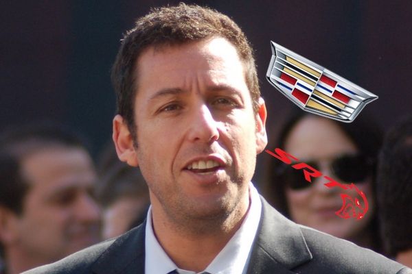 Which cars does Adam Sandler currently own?