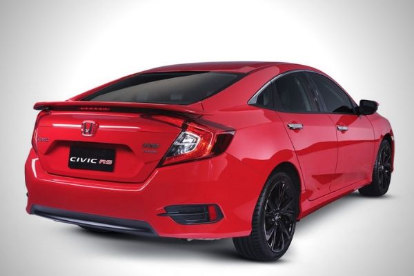 Or the Honda Civic RS Turbo's? A picture of the rear end of the Honda Civic RS Turbo