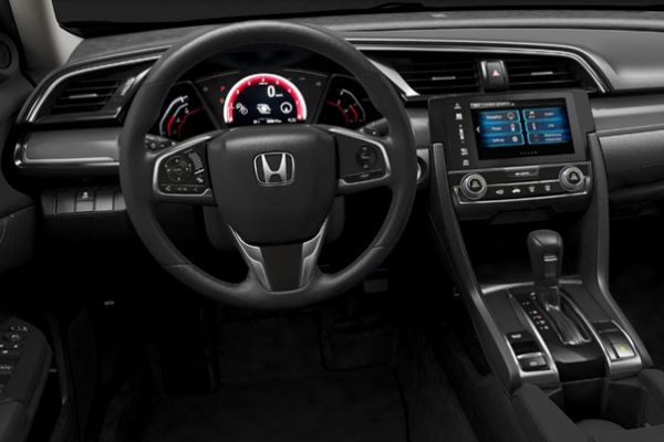 A picture of the interior of the Honda Civic RS