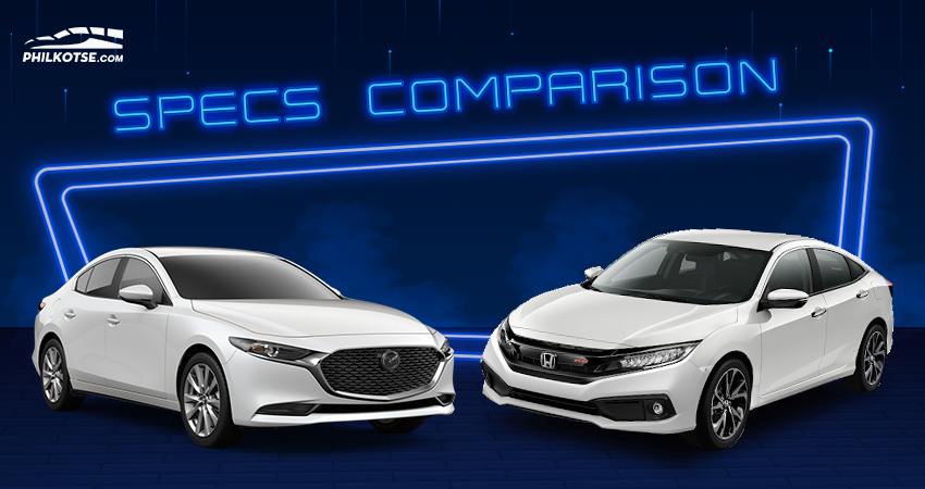 2020 Honda Civic RS Turbo vs Mazda3 Comparison: Spec Sheet Battle