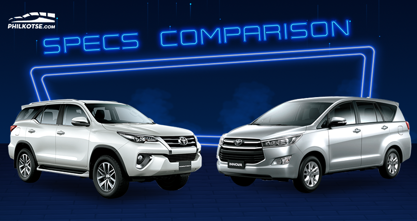 2020 Toyota Innova vs Toyota Fortuner Comparison: Spec Sheet Battle