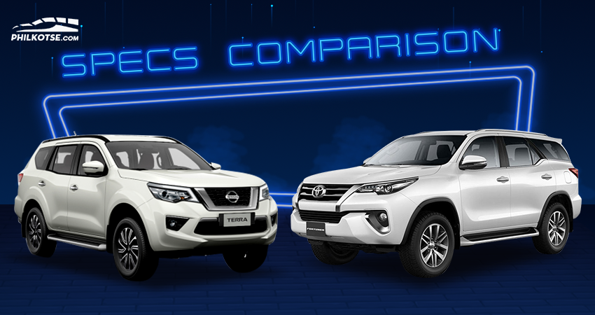 2020 Toyota Fortuner vs Nissan Terra Base Variant Specs Comparison