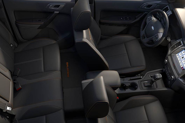Top view of the Ranger Wildtrak's interior Top view of the Ranger Wildtrak's interior