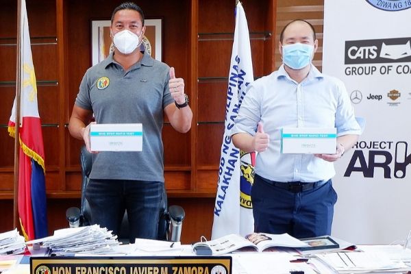 Taguig, San Juan receive rapid test kits from Auto Nation Group