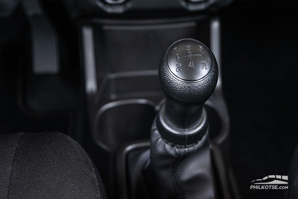 A picture of the S-Presso's manual stick shifter