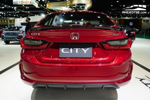 Rear of the 2020 Honda City RS Turbo