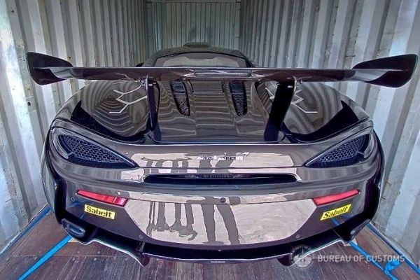 One of 350 McLaren 620R units in the world seized at Port of Manila