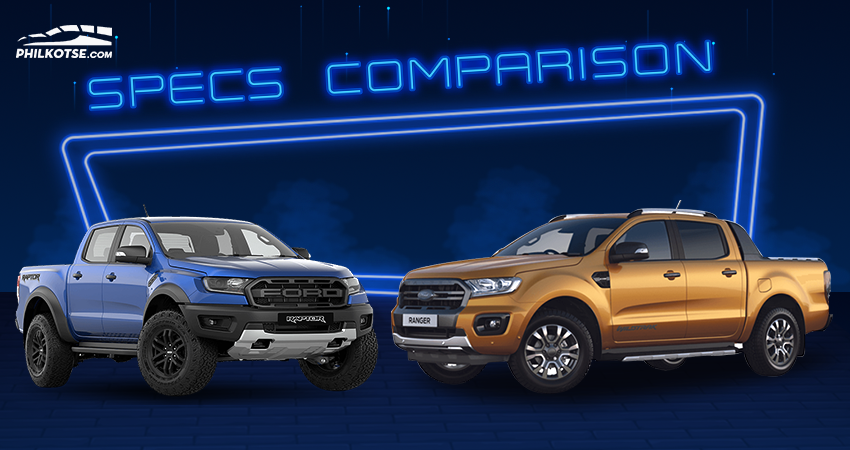 Sib Duel: Ford Ranger Raptor vs Ranger Wildtrak Biturbo Specs Comparison