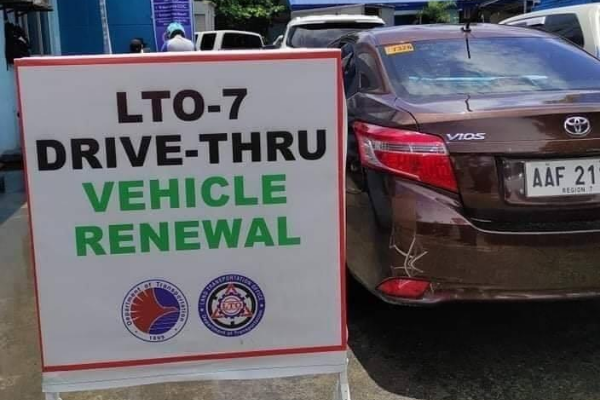 LTO tests vehicle registration renewal drive-thru