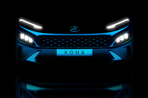 Hyundai teases us with a new sharper looking Kona