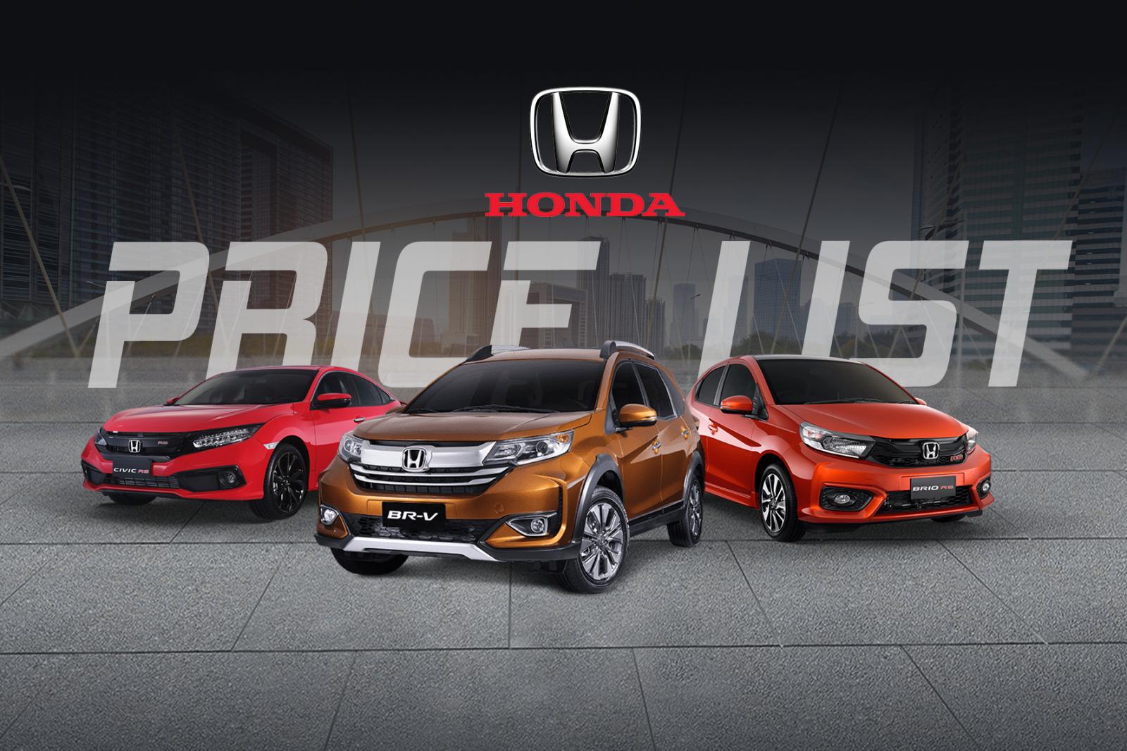 Honda Prices List & Hottest Honda cars Promos 2024