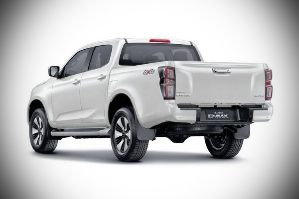The 2021 D-Max is definitely more A picture of the rear of the new 2021 D-Max.