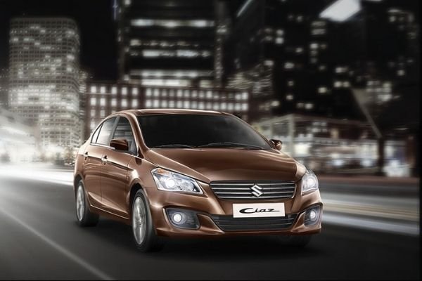 Suzuki however has grown and improved its after-sales services and dealership network. A picture of the Suzuki Ciaz on a road at night.