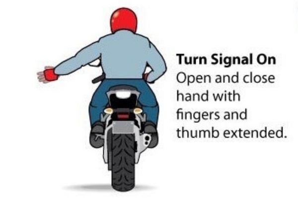 turning hand signals for driving