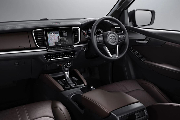 A picture of the interior of the Mazda BT-50