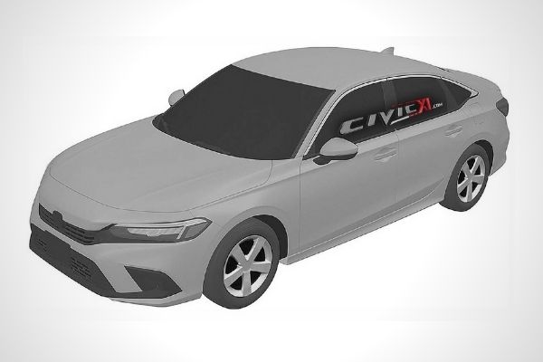 11th-gen 2022 Honda Civic revealed from all angles in patent images