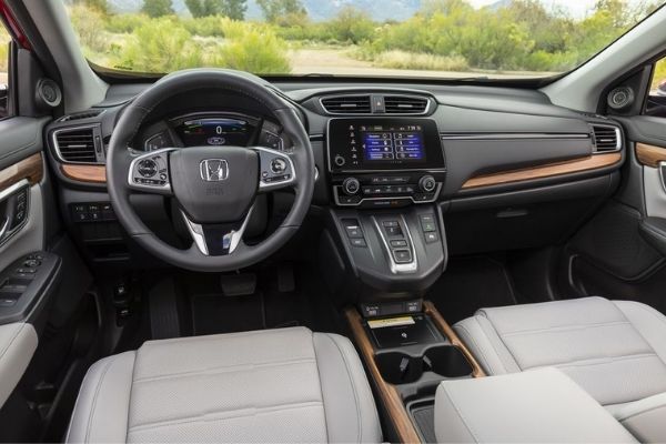 A picture of the interior of the 2021 Honda CR-V.