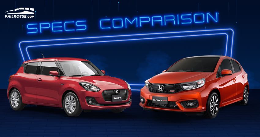 2020 Suzuki Swift vs Honda Brio Comparison: Spec Sheet Battle