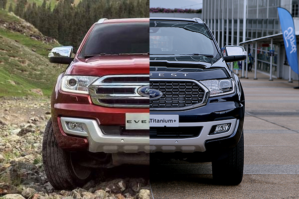 2021 Ford Everest Old Vs New Spot The Differences | Images And Photos ...