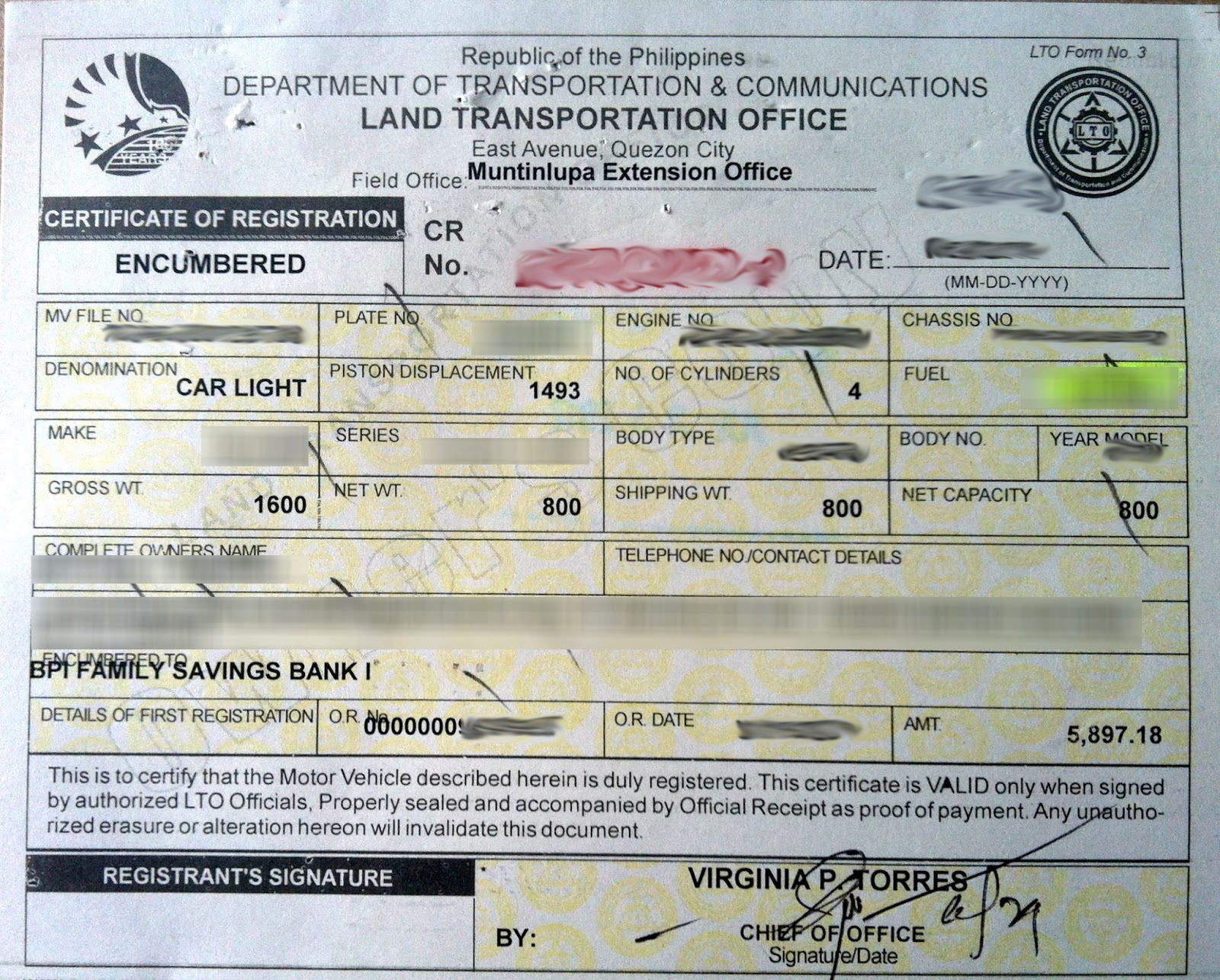 What Is A Vehicle Registration Document