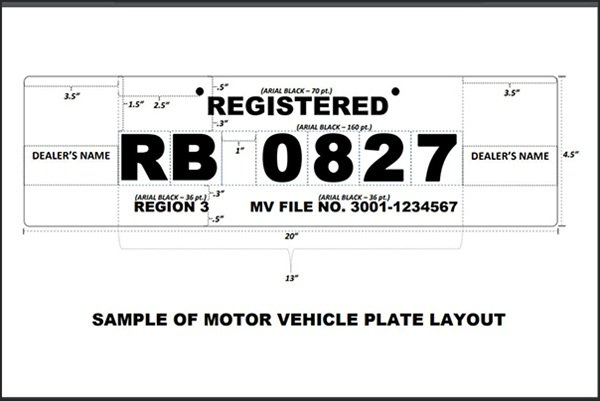 car plate design