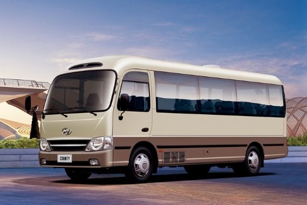 Hyundai County minibus is a shuttle for up to 29 passengers