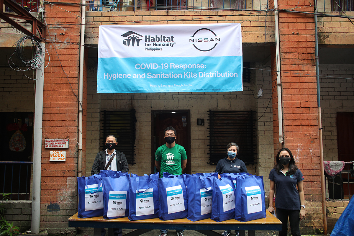 Nissan PH, Habitat for Humanity donate hygiene and sanitation kits