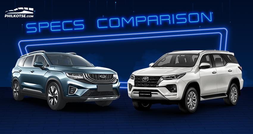 2021 Geely Okavango Vs Toyota Fortuner Comparison Spec Sheet Battle