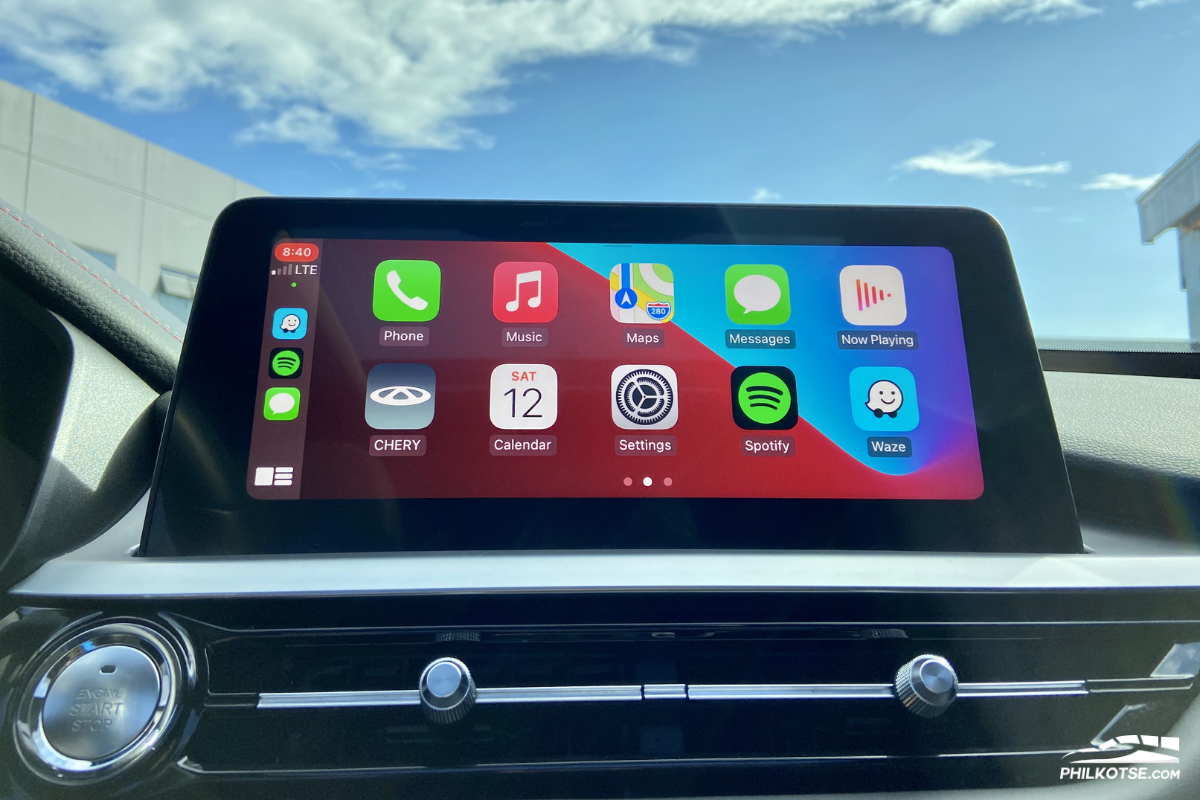 2021 Chery Tiggo 7 Pro infotainment system with Apple CarPlay