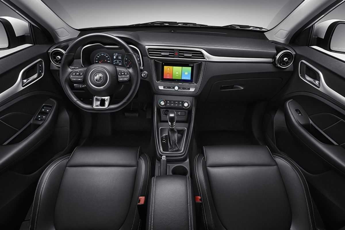 A picture of the interior of the MG ZS