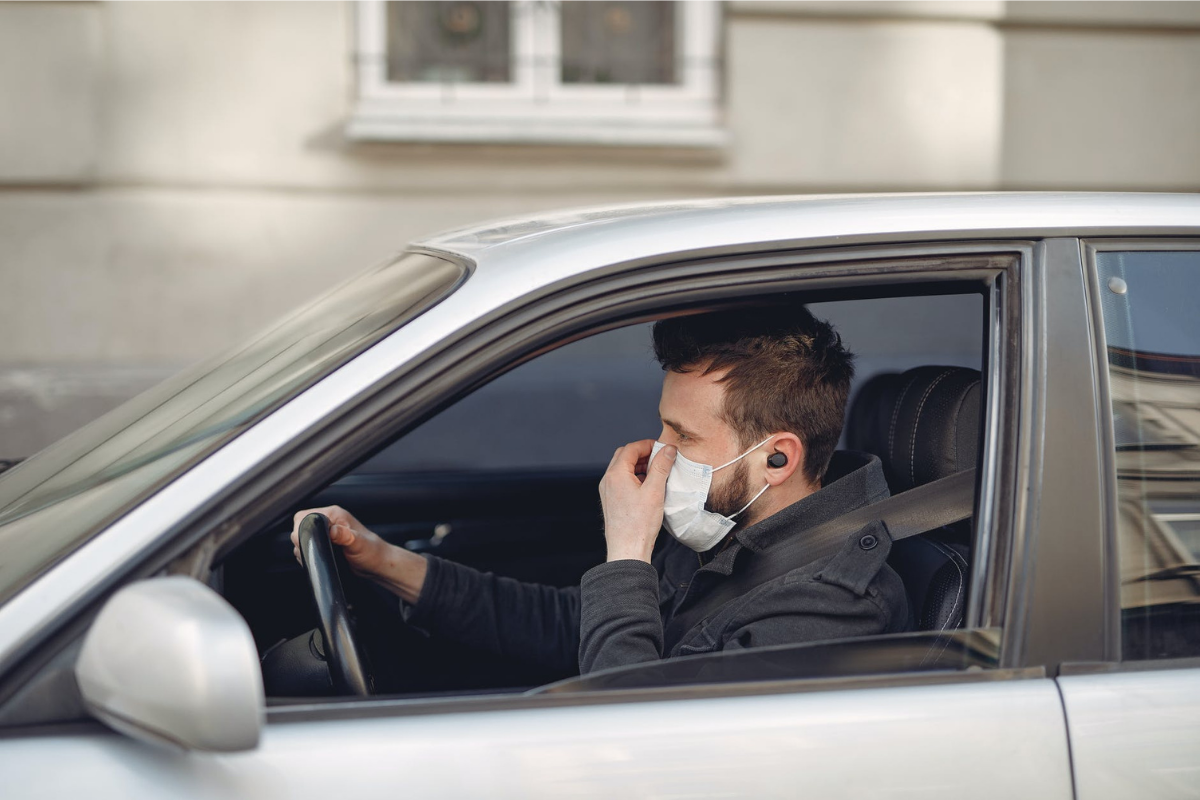 Always have your face masks on when driving with family members