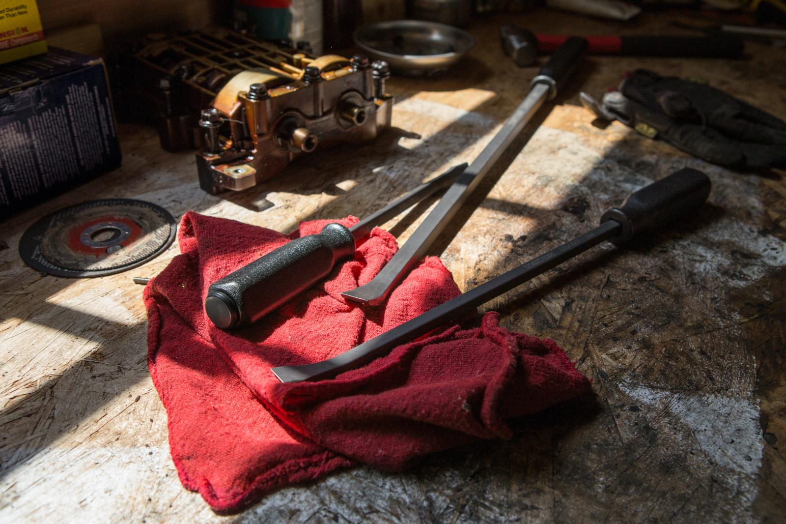 Tools on a table