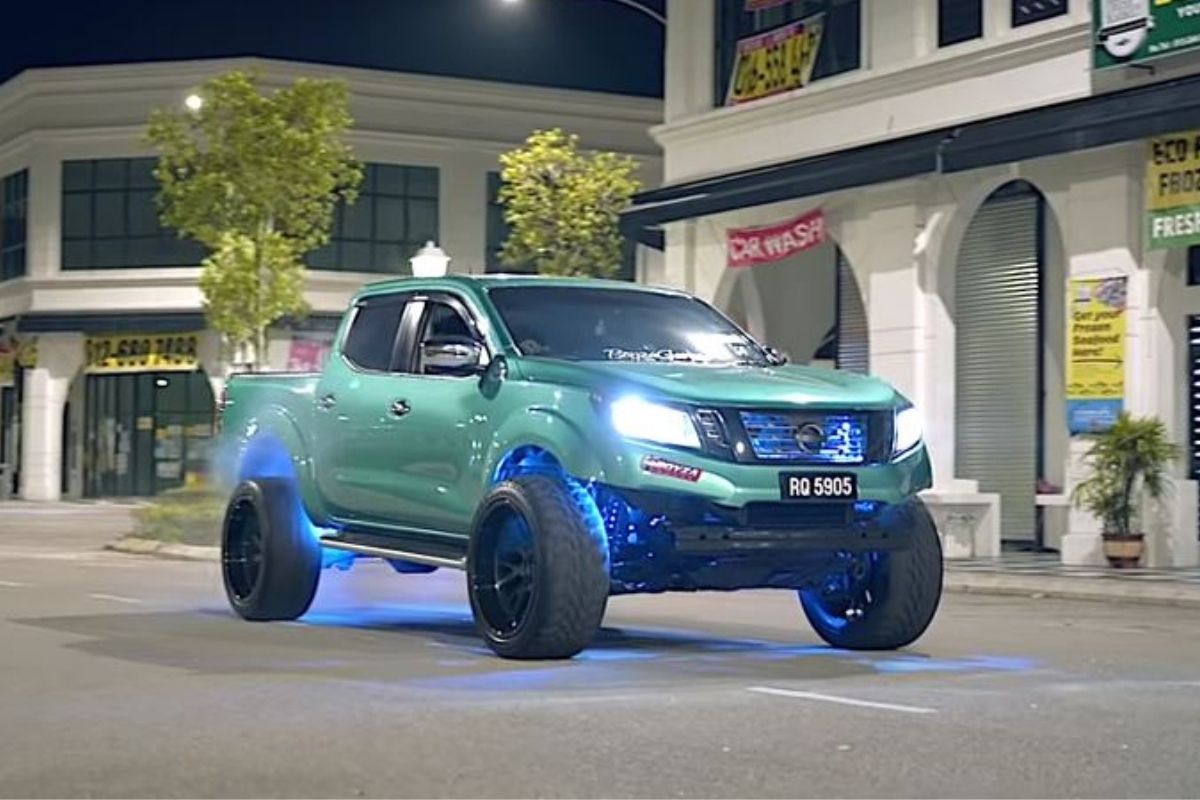 This modified Nissan Navara packs more than just monstrous look