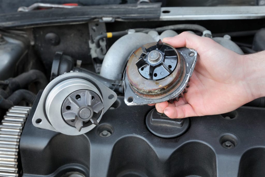 Symptoms of a bad or failing water pump in cars