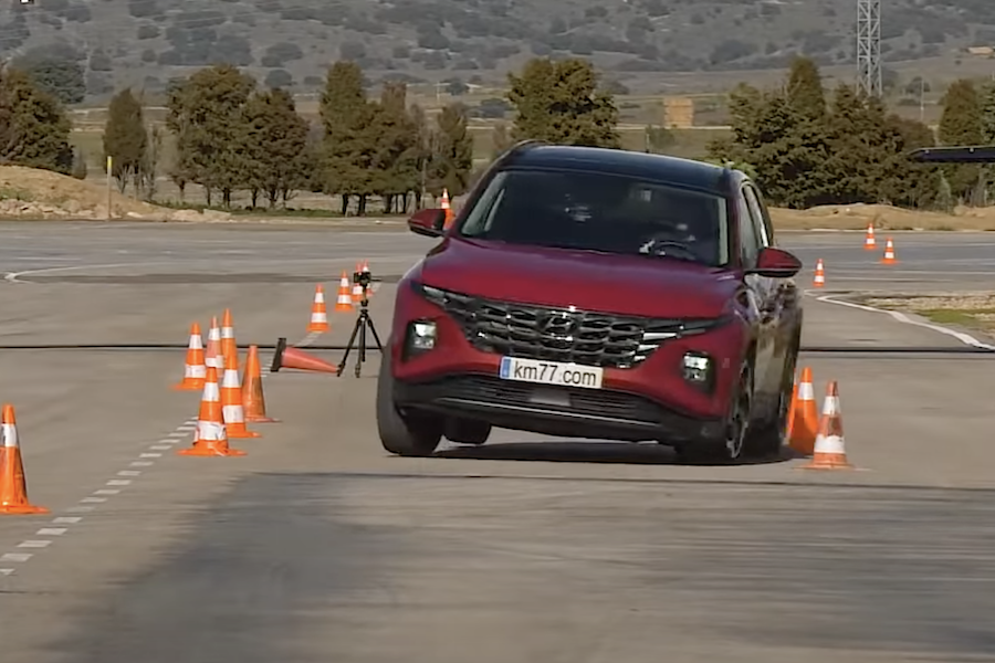 How did the 2021 Hyundai Tucson fare on the moose test?