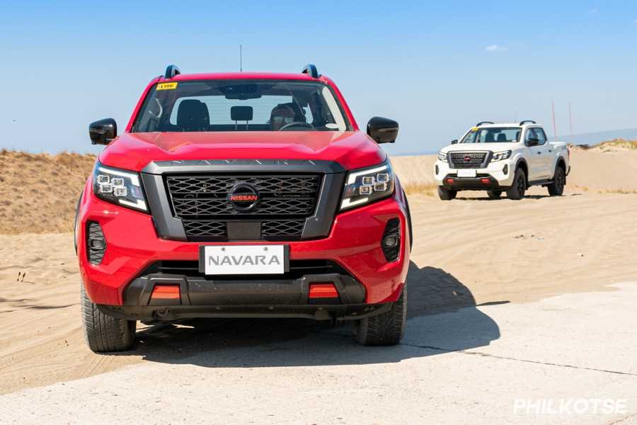 A picture of the front of the Nissan Navara
