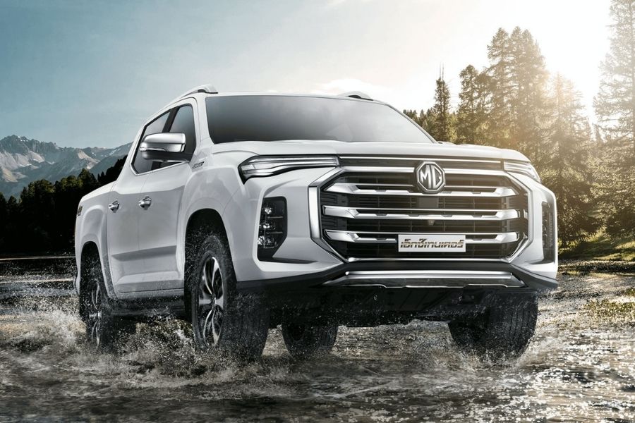 2021 MG Extender pickup truck revealed in Thailand with huge grille